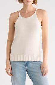 ELIE ELIE TAHARI Halter Neck Sweater Tank