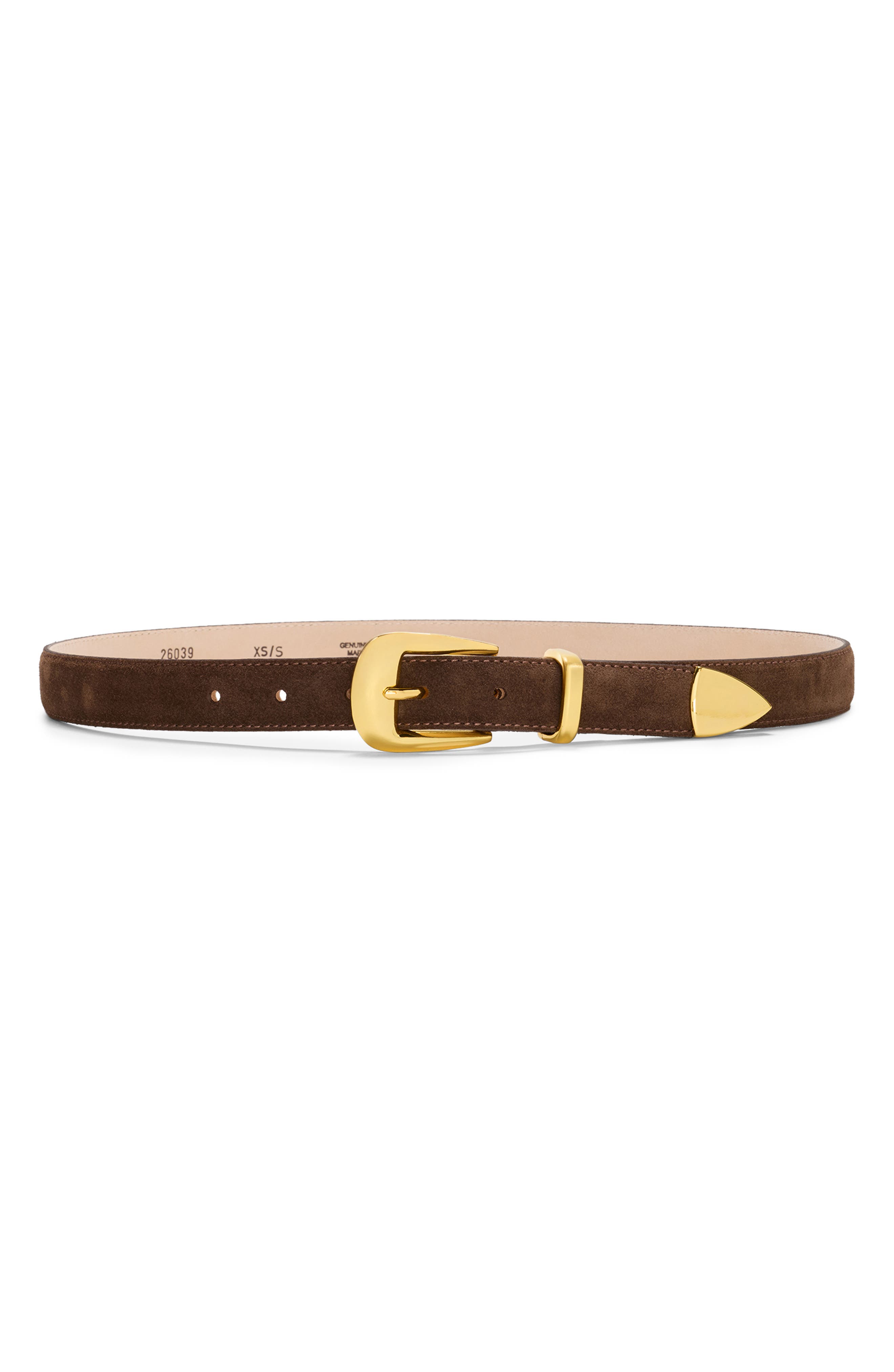 CHOCOLATE SUEDE/ GOLD