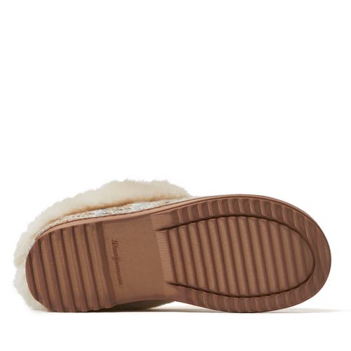 Dearfoams Hannah Festive Knit Clog Slipper In Brown