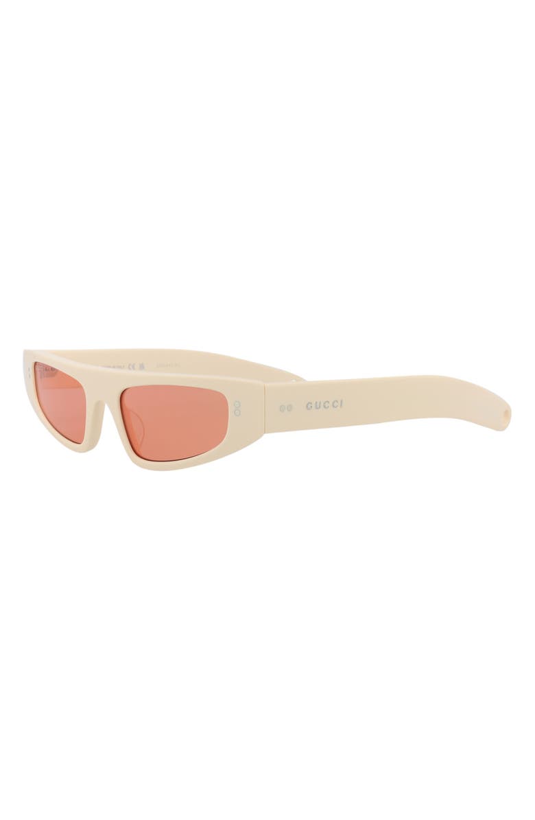 Gucci 51mm Cat Eye Sunglasses, Alternate, color, Ivory Ivory Red