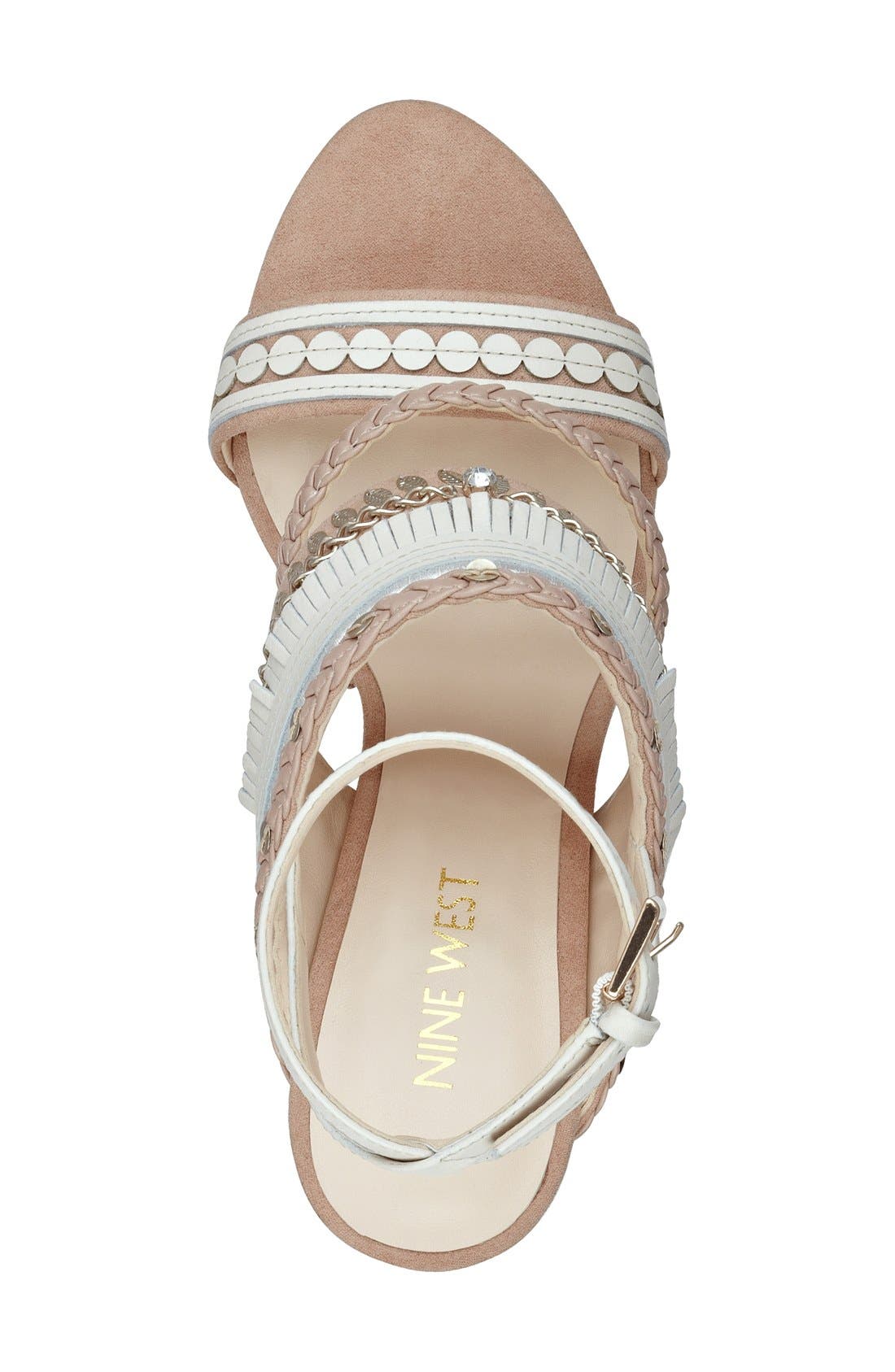 Nine West 'Baebee' Block Heel Sandal, Alternate, color, 