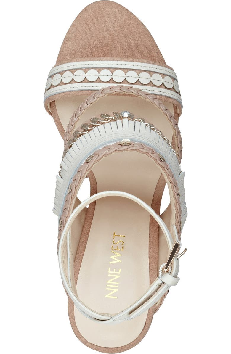 Nine West 'Baebee' Block Heel Sandal, Alternate, color,