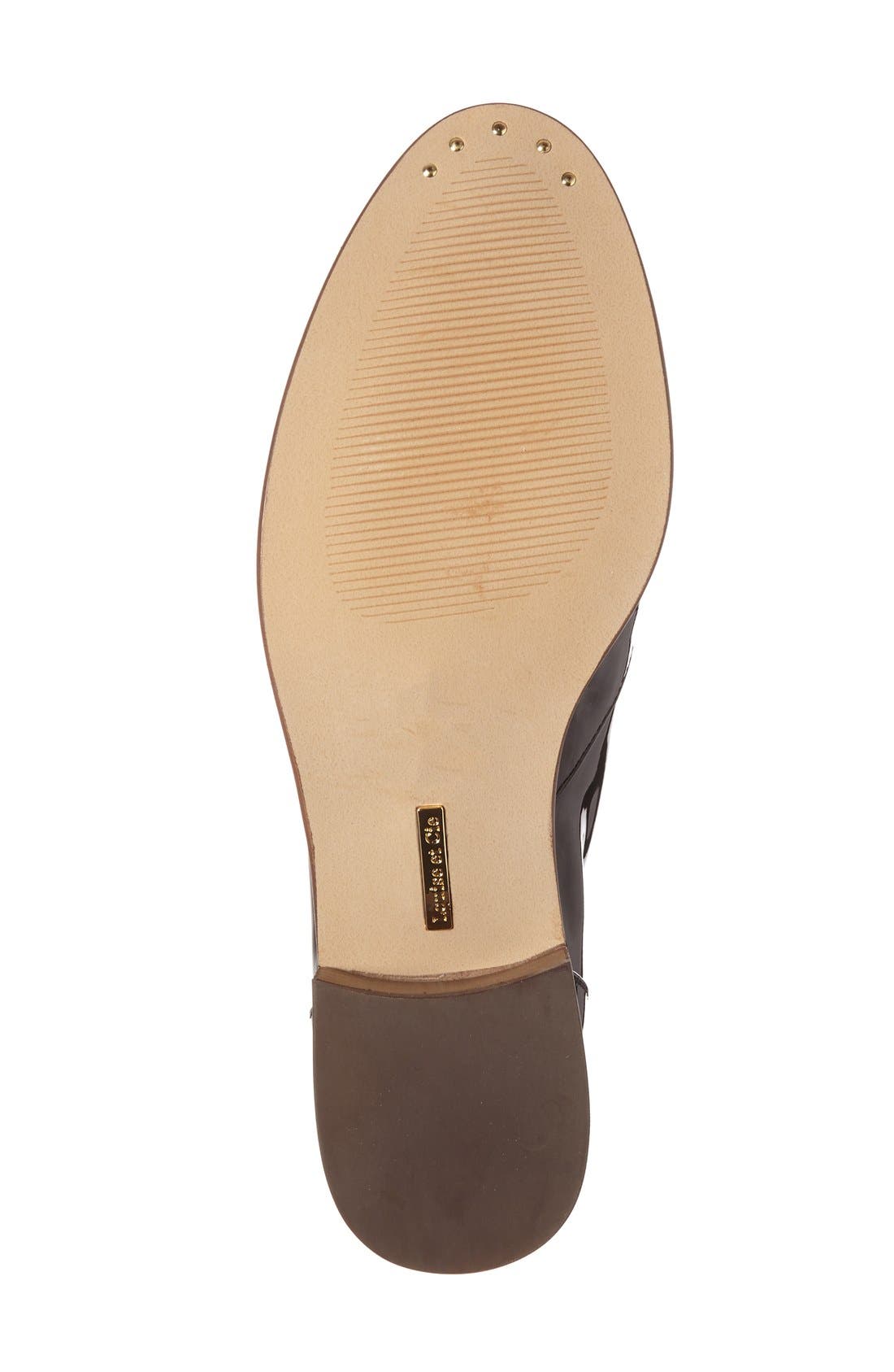 'Freyer' Laceless Oxford, Alternate, color, BLACK PATENT LEATHER