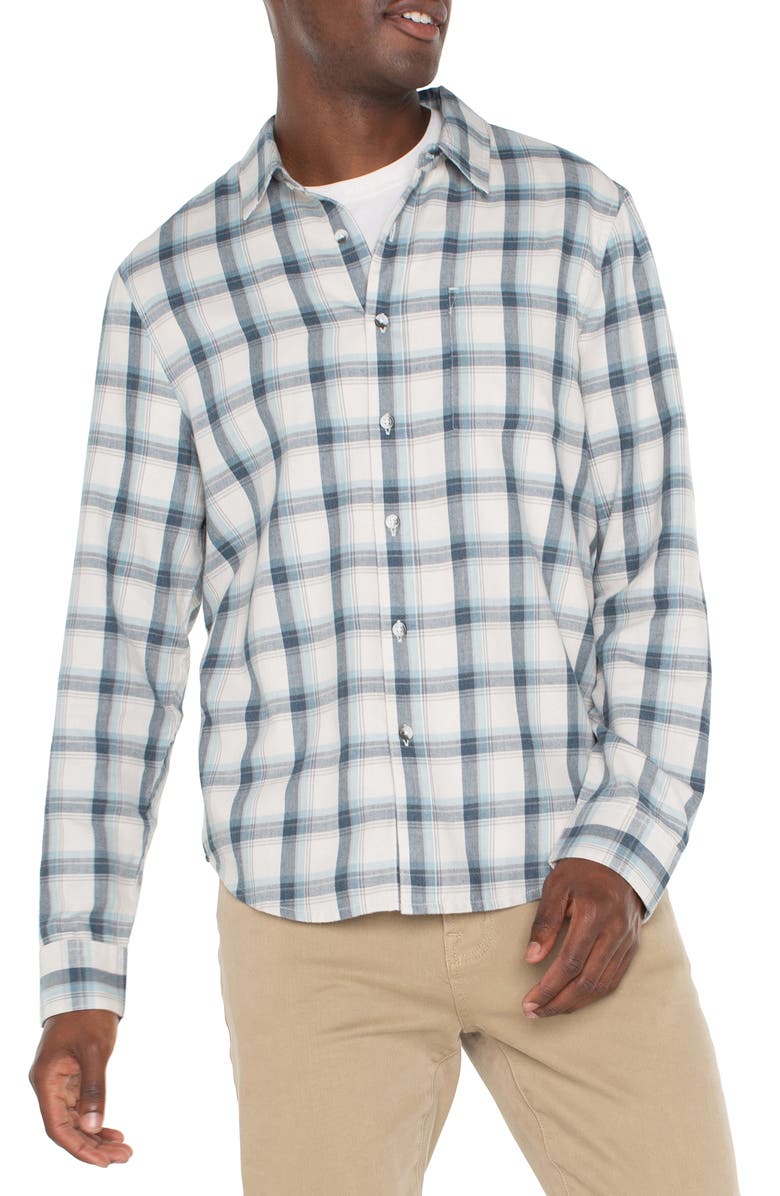 Liverpool Plaid Button-Up Shirt, Alternate, color,