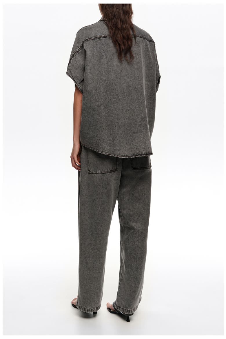 Washed Fluid Jogger Trousers, Alternate, color, WASHED BLACK