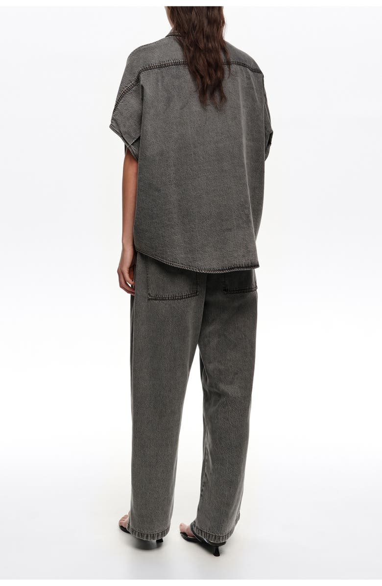 Bimba y Lola Washed Fluid Jogger Trousers, Alternate, color, Washed Black