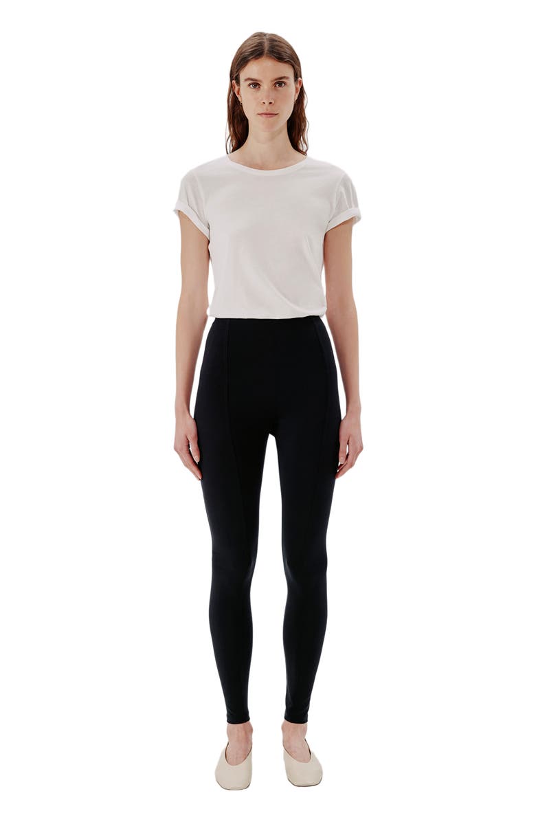 Another Tomorrow SEAMED LEGGING, Main, color, Black