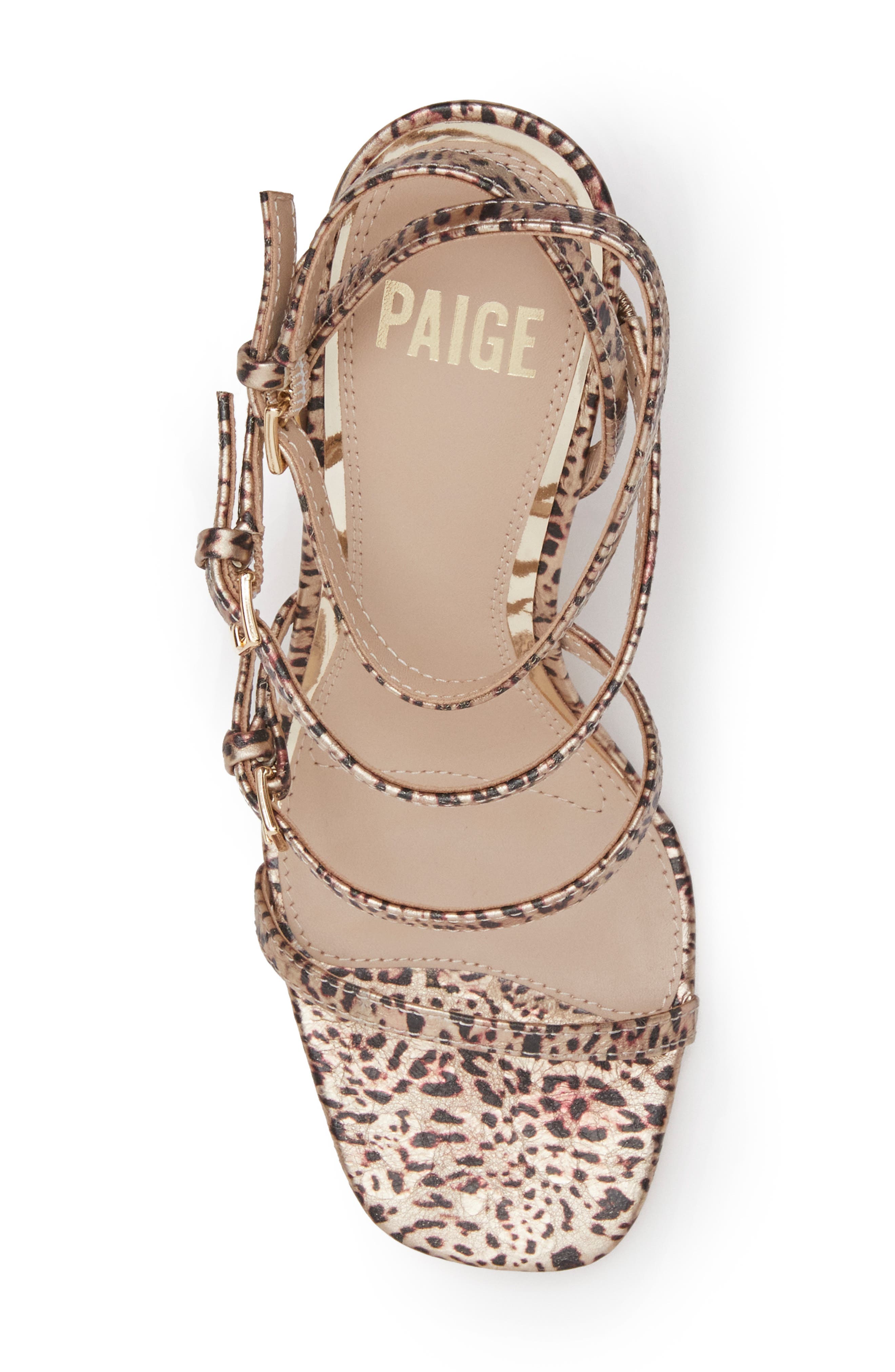 PAIGE Shannon Sandal, Alternate, color, Lt Gld Mlt