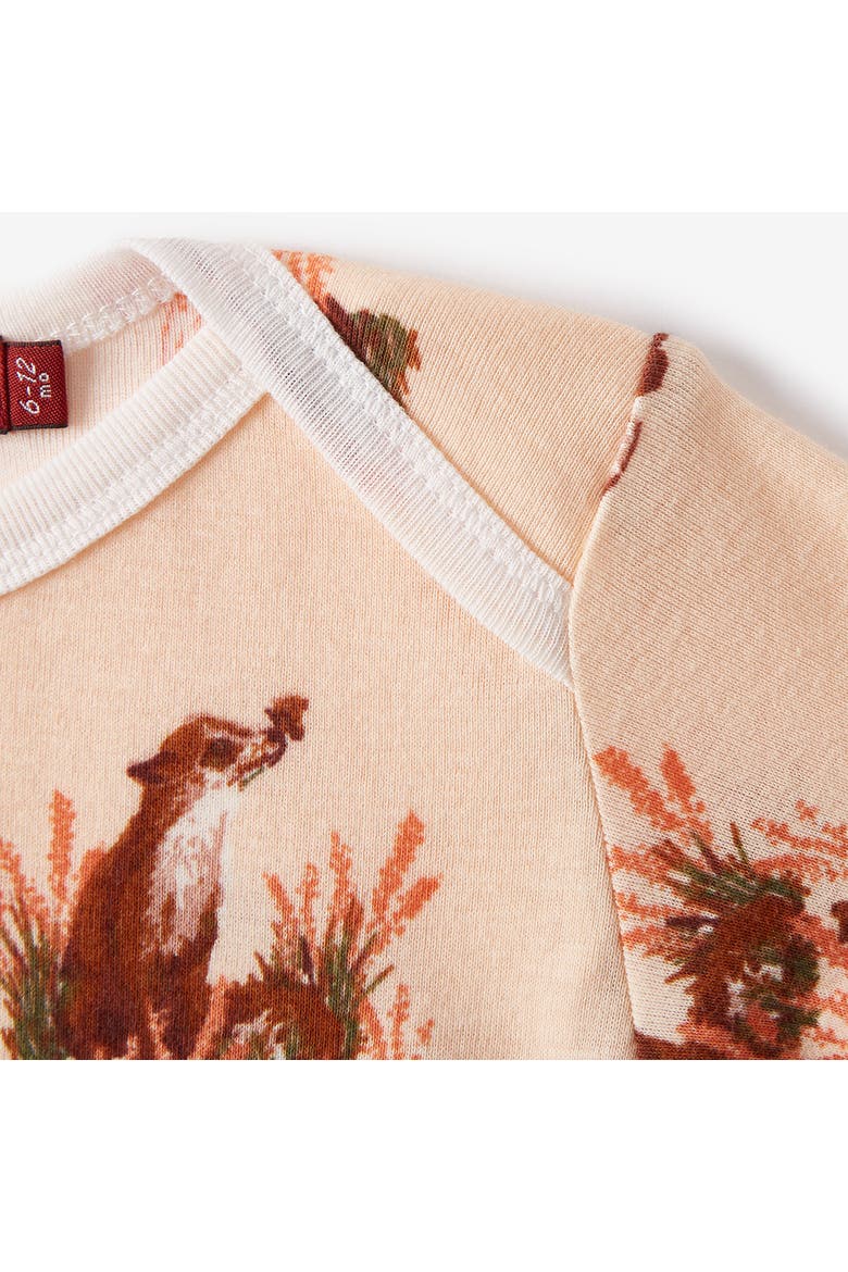 Organic Cotton Long Sleeve One Piece, Alternate, color, Floral Fox