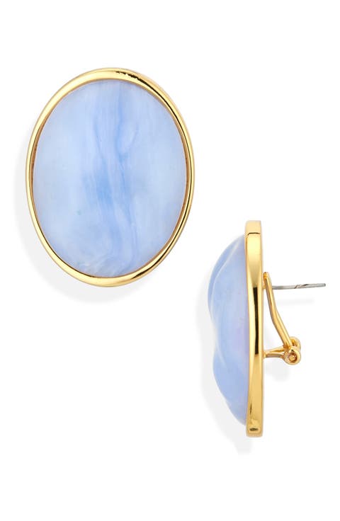 Reflection Button Earrings