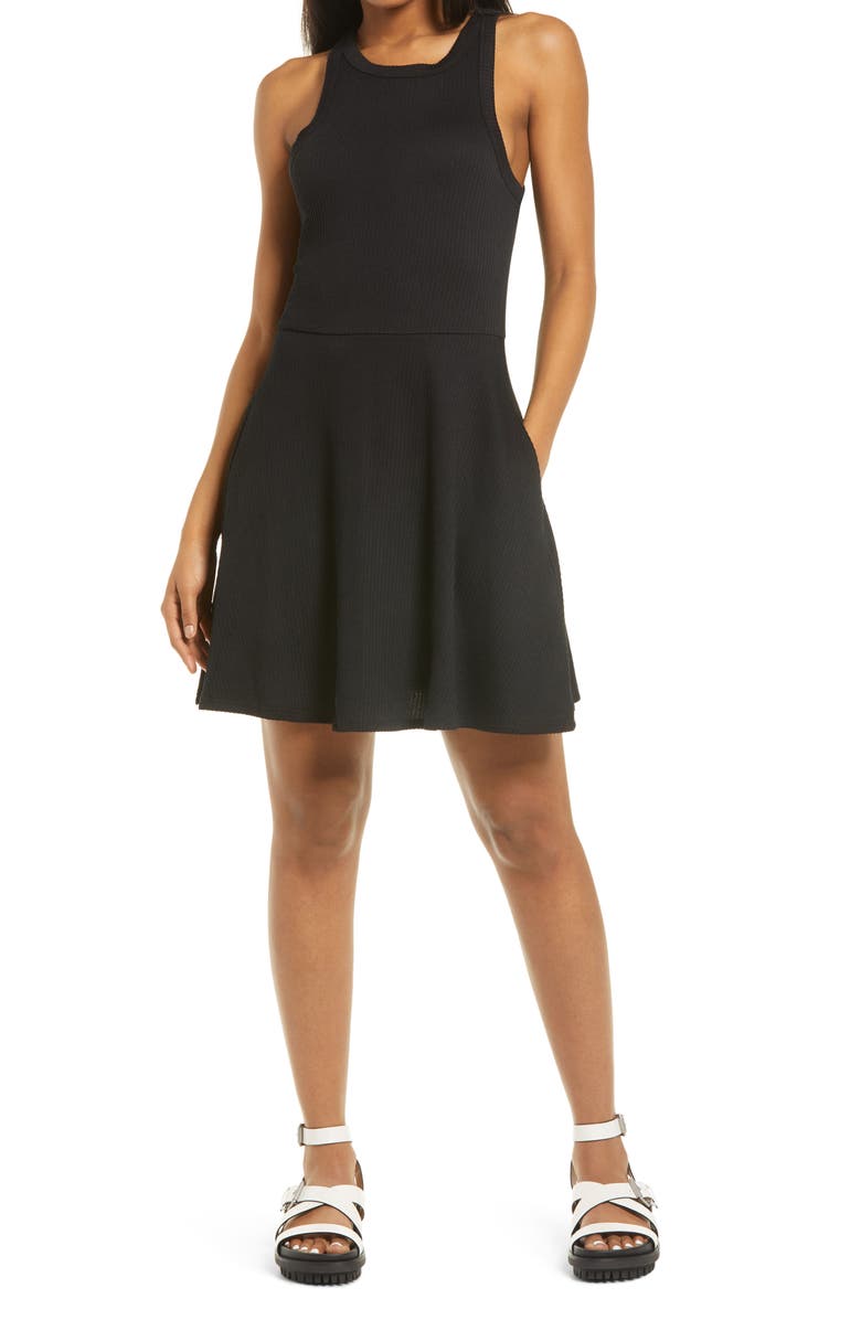 BP. Sleeveless Rib Minidress, Main, color, 