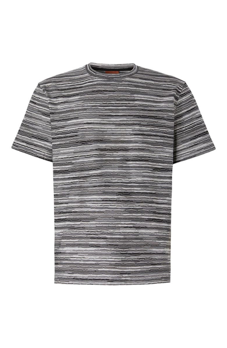 Missoni T-shirt With Flame And Zigzag Pattern, Alternate, color, Grey