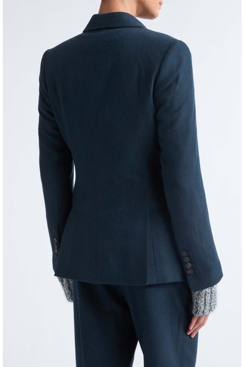 Double Breasted Virgin Wool & Cashmere Jacket, Alternate, color, 178 DARK JADE