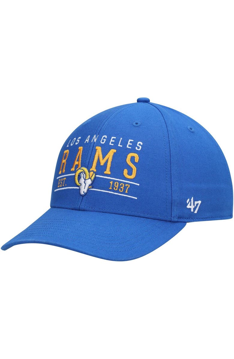 '47 Men's '47 Royal Los Angeles Rams Centerline MVP Adjustable Hat, Main, color, 