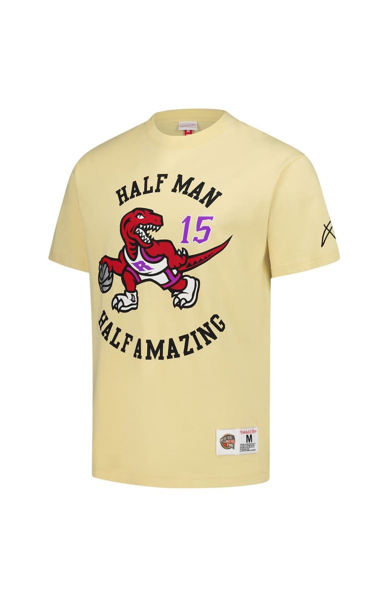 Mitchell & Ness Men's Mitchell & Ness Vince Carter Cream Toronto Raptors Premium T-Shirt, Alternate, color, Cream