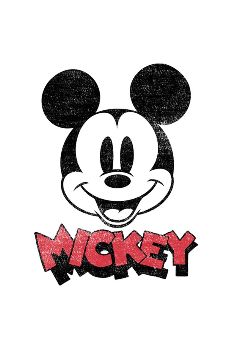 Boy's Mickey & Friends Mickey Mouse Retro Headshot  Graphic T-Shirt, Alternate, color, White