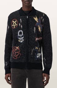 AllSaints Meller Zip-Up Cardigan