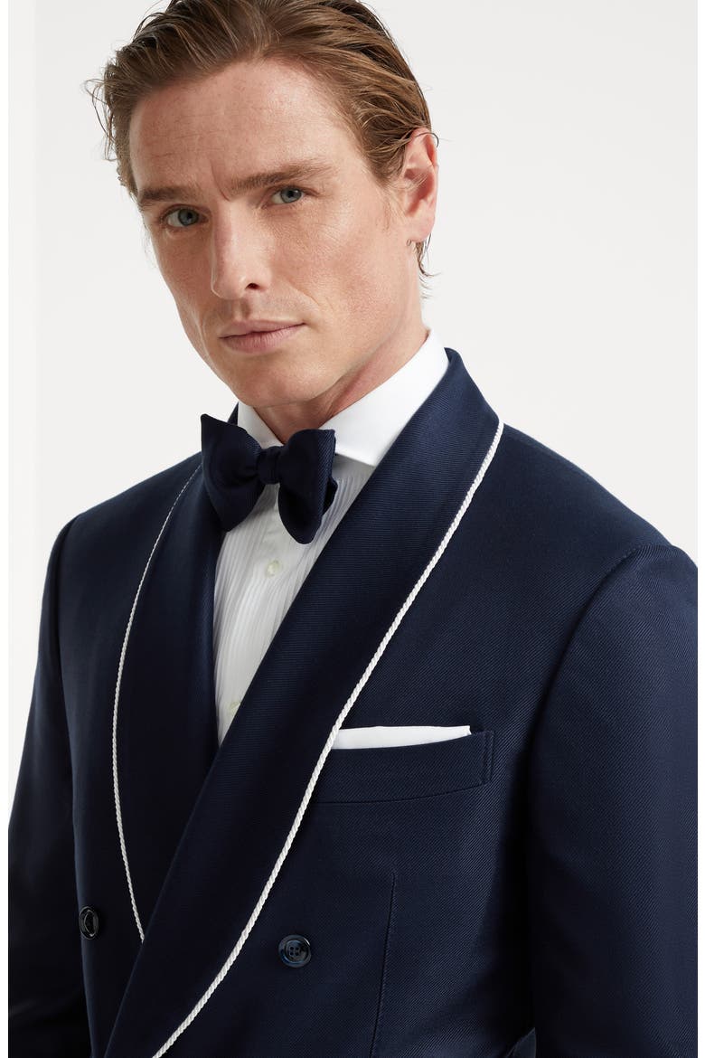 Tuxedo pocket square, Alternate, color, White