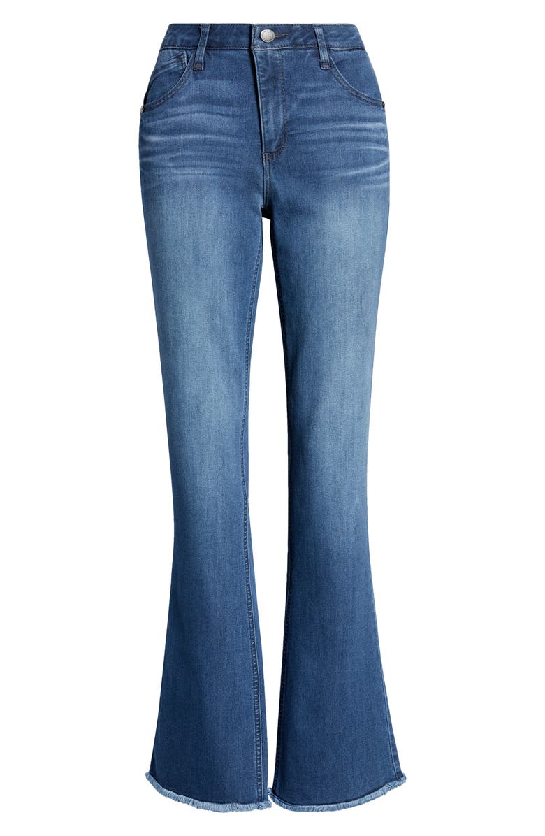Wit & Wisdom 'Ab'Solution Fray Hem Flare Leg Jeans, Alternate, color, 
