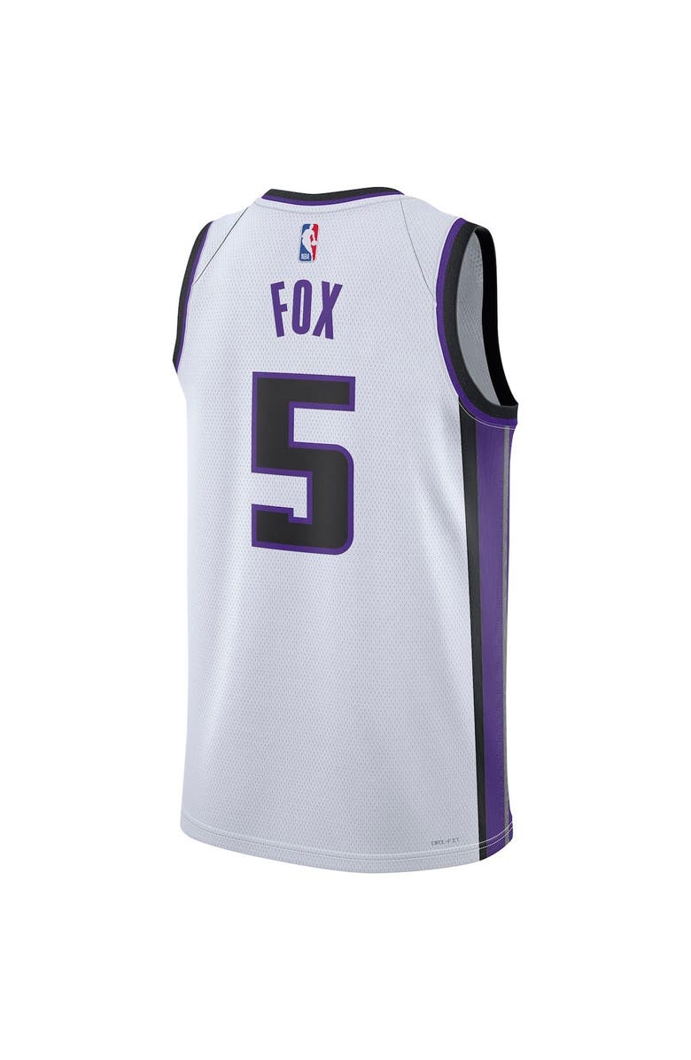 Nike Unisex Nike De'Aaron Fox White Sacramento Kings Swingman Jersey - Association Edition, Alternate, color, 