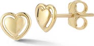 Ember Fine Jewelry 14K Gold Heart Stud Earrings