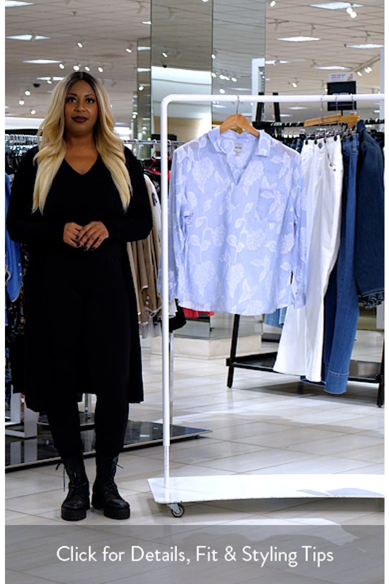 Sky Stripe Jacquard Popover Top video