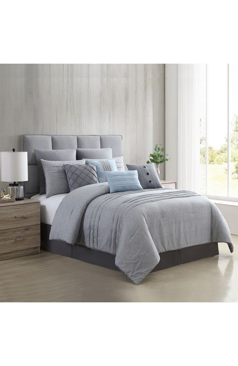 Modern Threads Bedford 10-Piece Printed Comforter Set, Main, color,