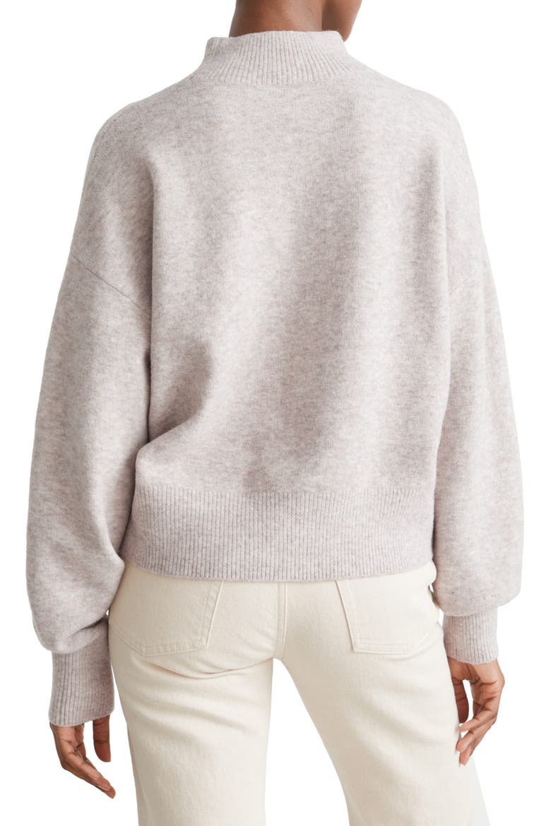 Mock Neck Sweater, Alternate, color, MOLE BEIGE