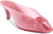 Chloé Jelly Peep Toe Kitten Heel Mule