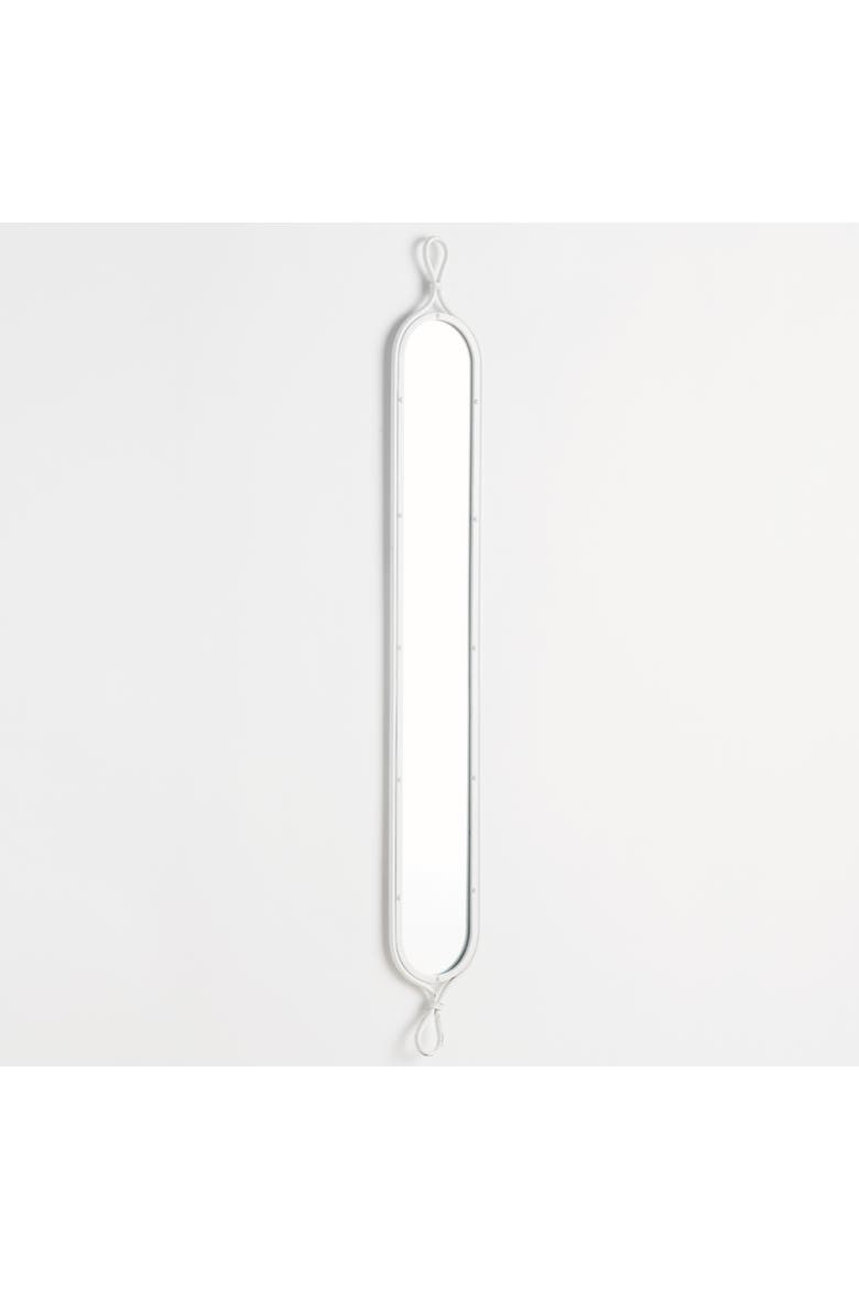 58.5"H x 0.75"D x 7.75"W Silver Framed Tall Narrow Full Length Wall Mirrors Set of 2, Alternate, color, Silver