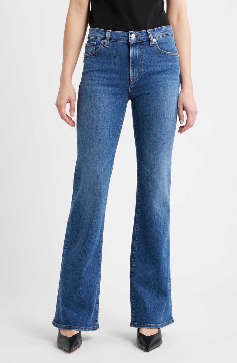 FRAME The Icon High Waist Flare Jeans, Main, color, Foxley
