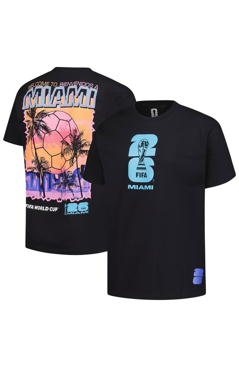 Outerstuff Men's Outerstuff Black 2026 FIFA World Cup Miami Host City Local Oversized T-Shirt, Main, color, Black