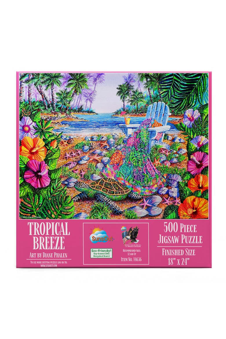 Tropical Breeze 500 piece Jigsaw Puzzle for Adults, Alternate, color, Multicolor