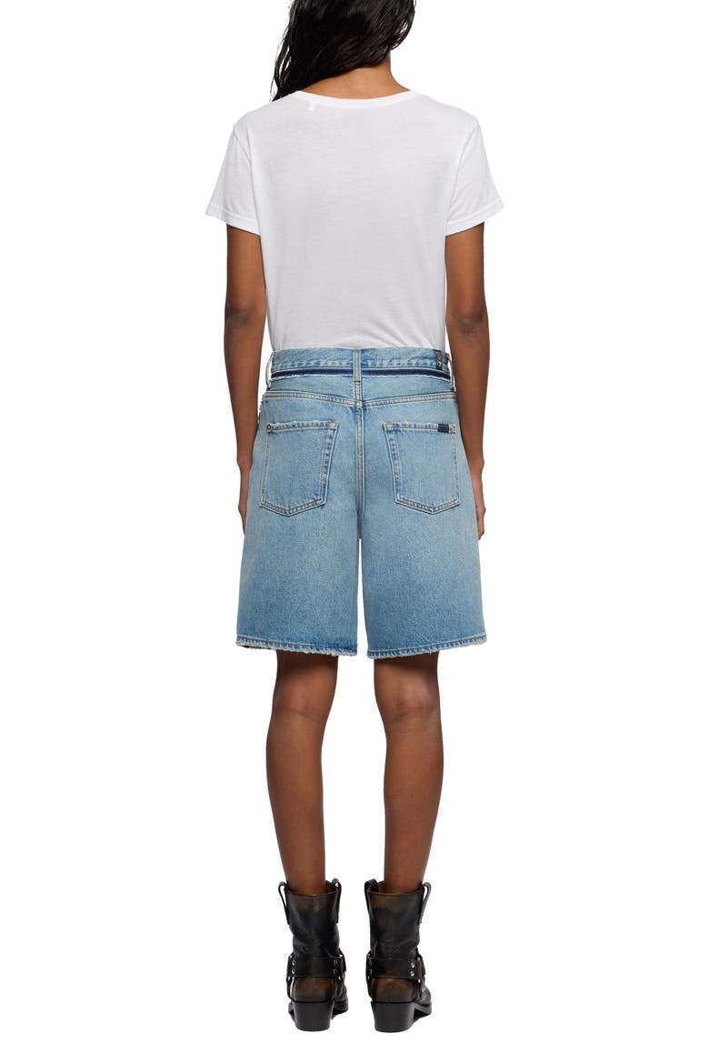 Lola Long Denim Shorts, Alternate, color, SAPPHIRE DUST