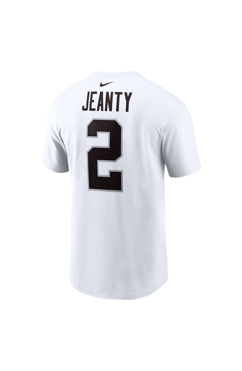 Nike Men's Nike Ashton Jeanty White Las Vegas Raiders 2025 NFL Draft First Round Pick Player Name & Number T-Shirt, Alternate, color, White
