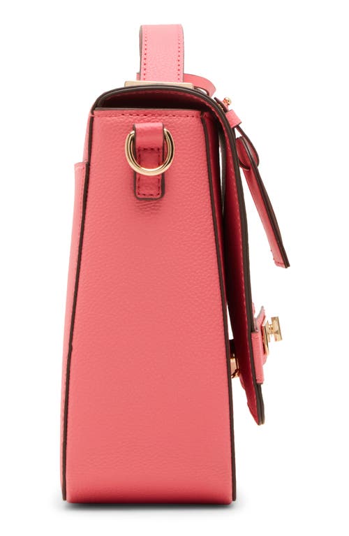 Shop Anne Klein Belted Flap Top Handle Crossbody Bag In Duberry