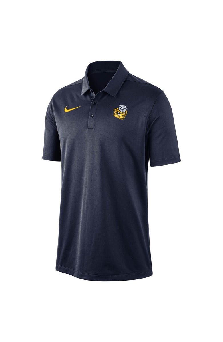 Nike Men's Nike Navy Michigan Wolverines Franchise Logo Performance Polo, Alternate, color, 