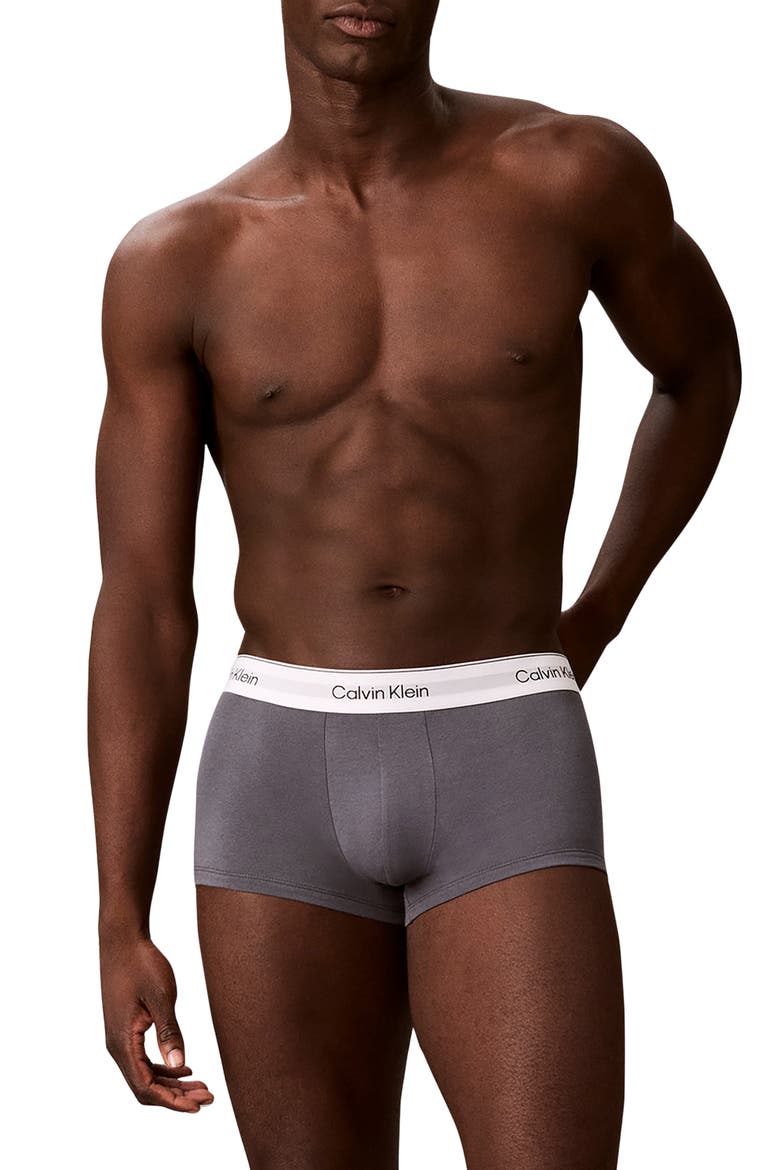 Icon 3-Pack Stretch Cotton Boxer Briefs, Alternate, color, WHITE/COLLEGIATE LOGO BLACK/T