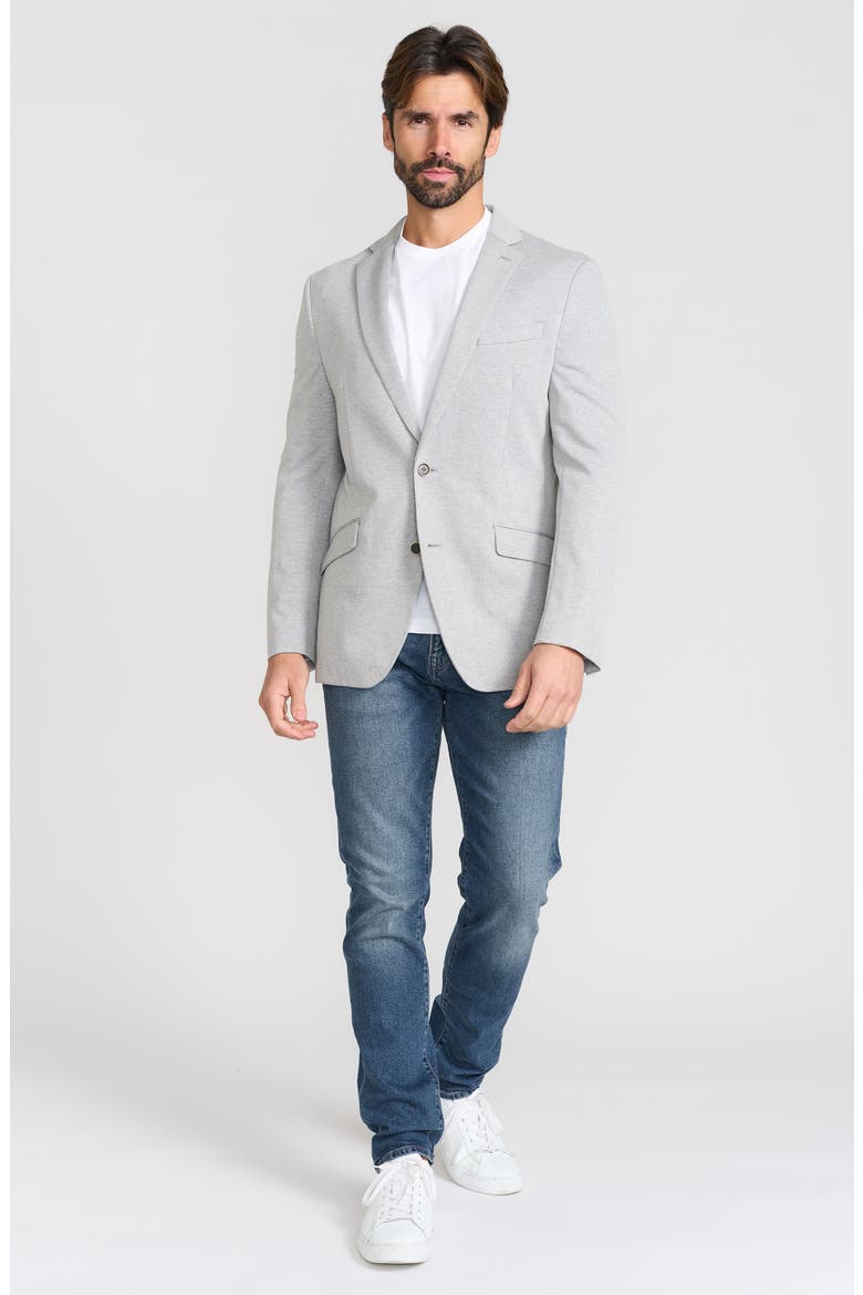 Textured Neat Knit Sport Coat, Alternate, color, GREY