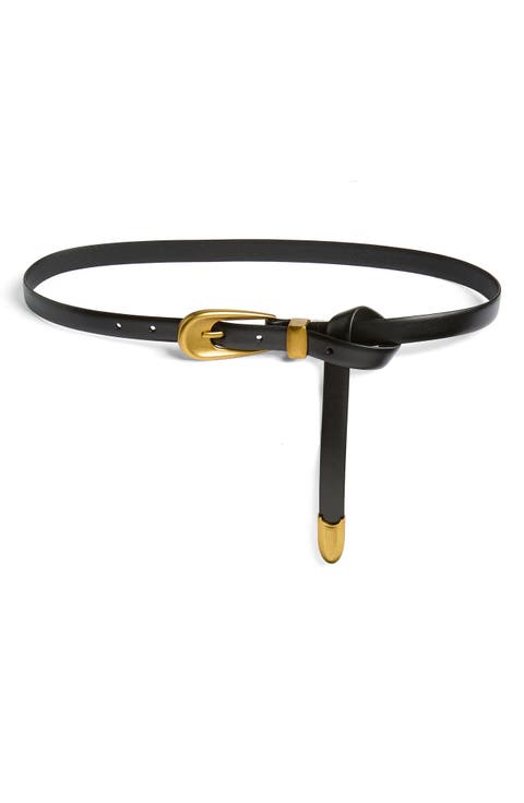 Olivia Leather Tie Belt