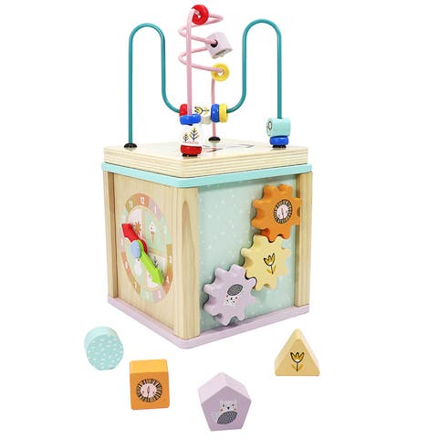 Wooden Activity Toy for 1, 2 Year-Old-Girls