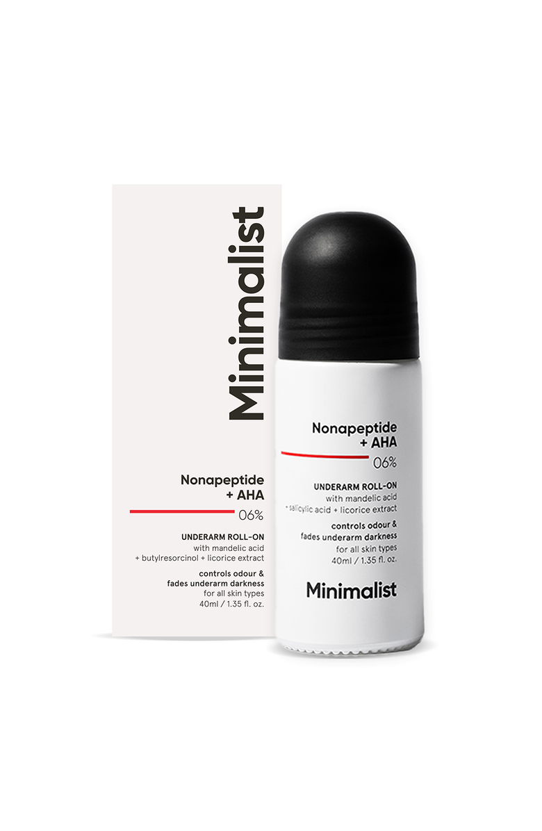 Minimalist Nonapeptide + AHA 06% Underarm Roll-on, Main, color, 