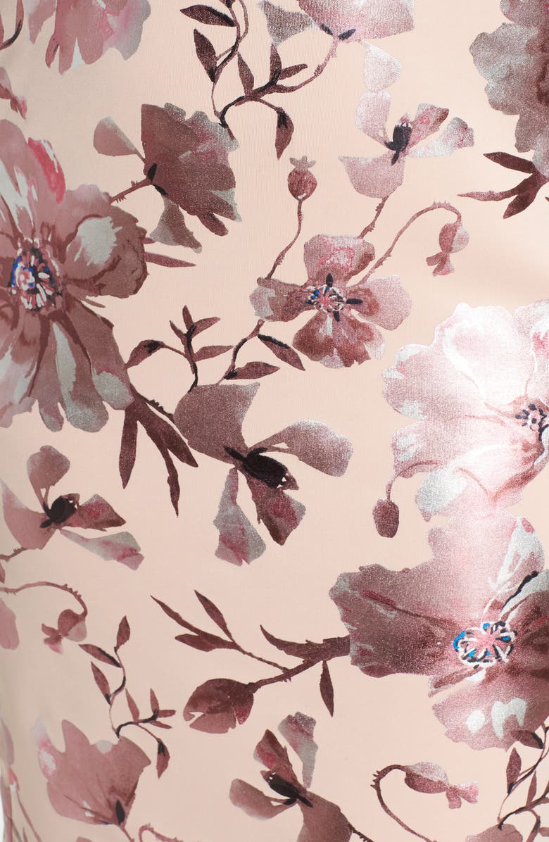 ECI Foil Print Sheath Dress, Alternate, color,