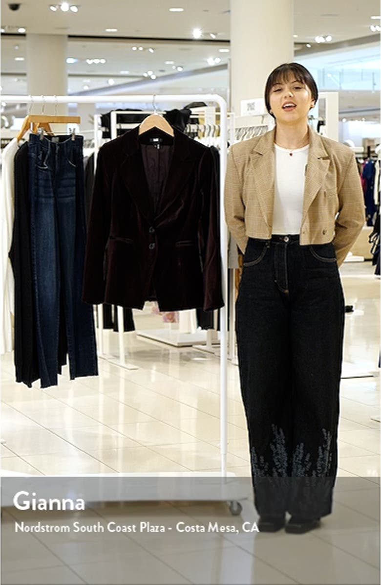 Chelsee Velvet Blazer, sales video thumbnail