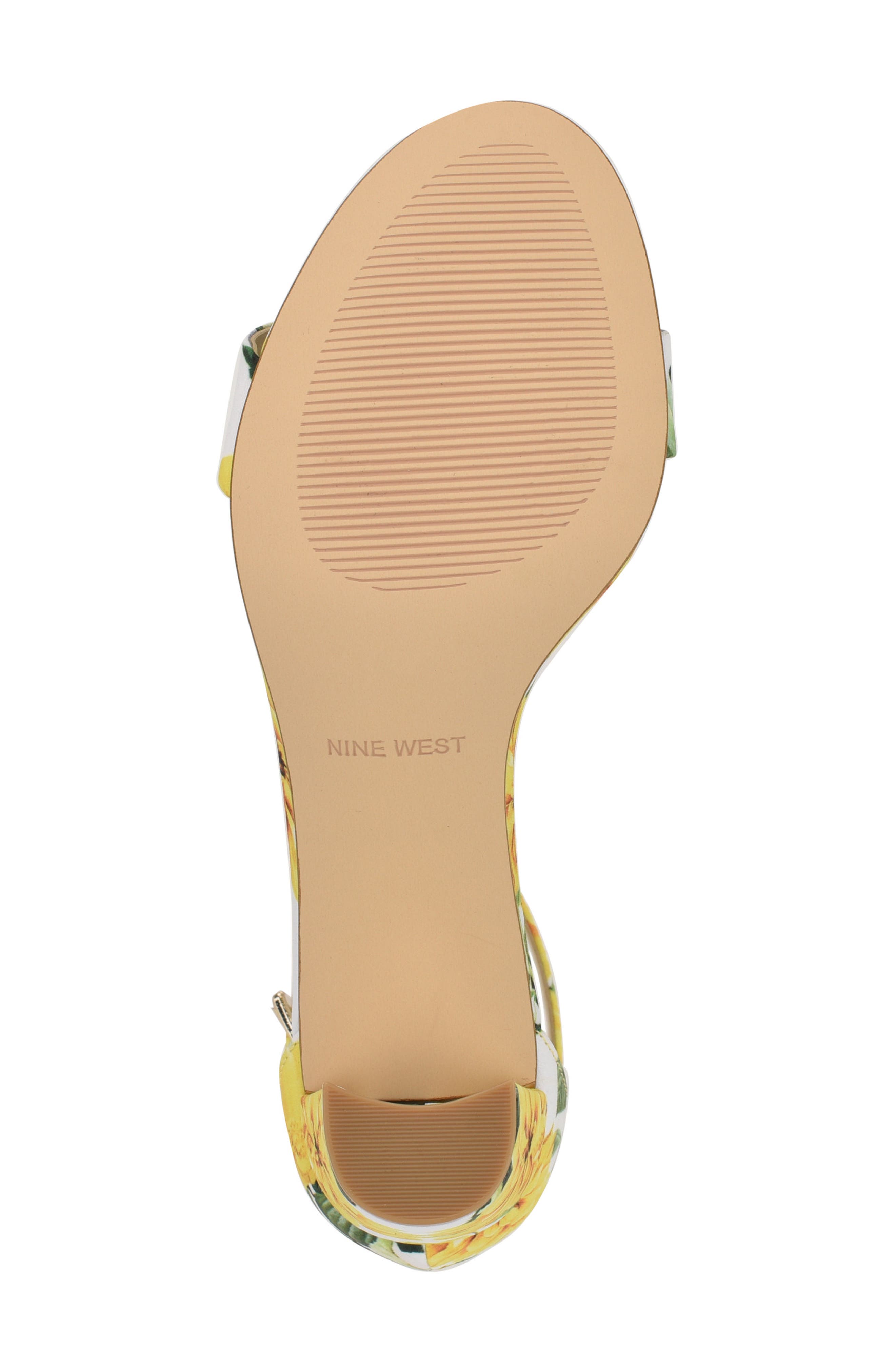 Pruce Ankle Strap Sandal, Alternate, color, YELLOW FLORAL