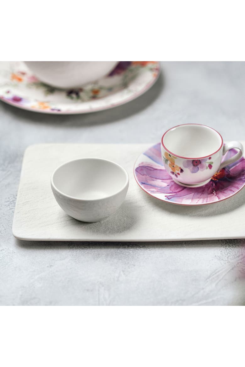 Manufacture Rock blanc Rectangular Multifunctional Plate, Alternate, color, white