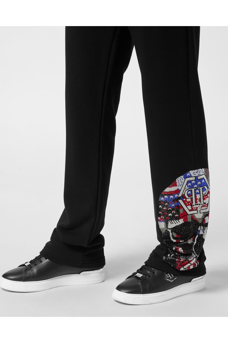 Tracksuit Trousers Skull America Men, Alternate, color, black