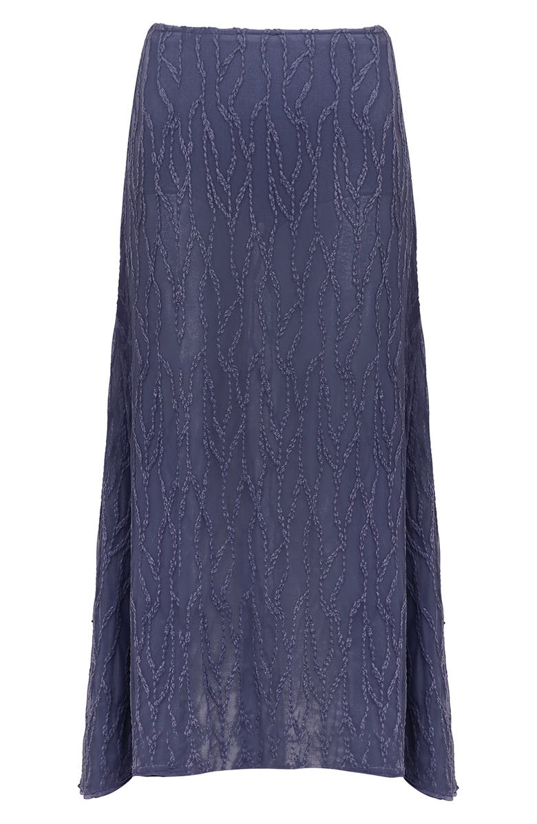 ViX Paula Hermanny Quinn Embroidered Mesh Skirt, Alternate, color, Blue