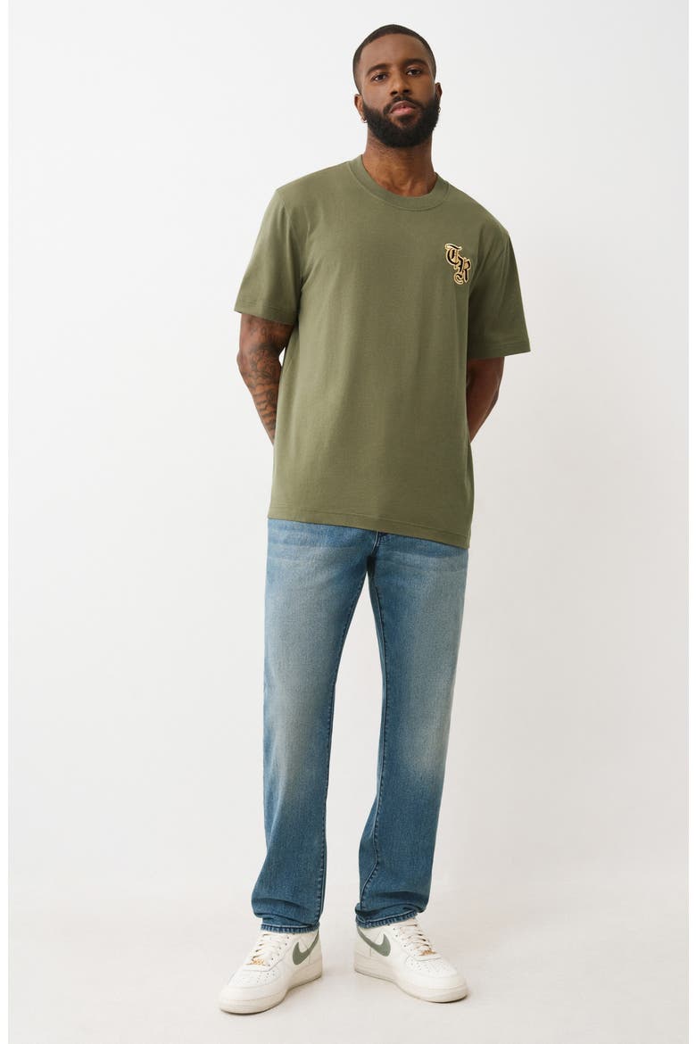 Heavy Logo Cotton T-Shirt, Alternate, color, KALAMATA