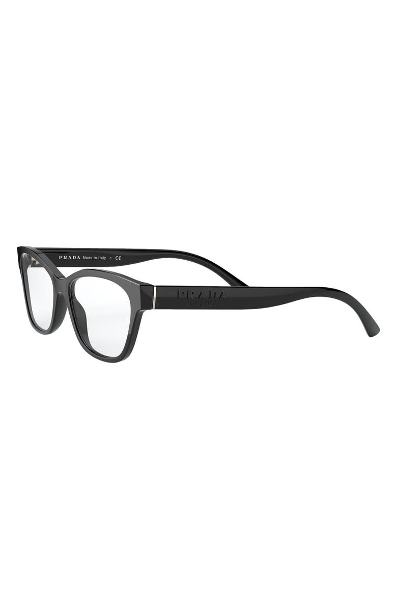 Prada 53mm Cat Eye Optical Glasses, Alternate, color, 